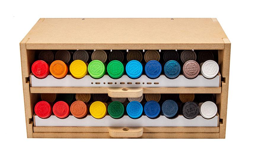 Slide&Tilting Drawer Paint Shelf OPERA-19B (For Lacquer) - Image 3