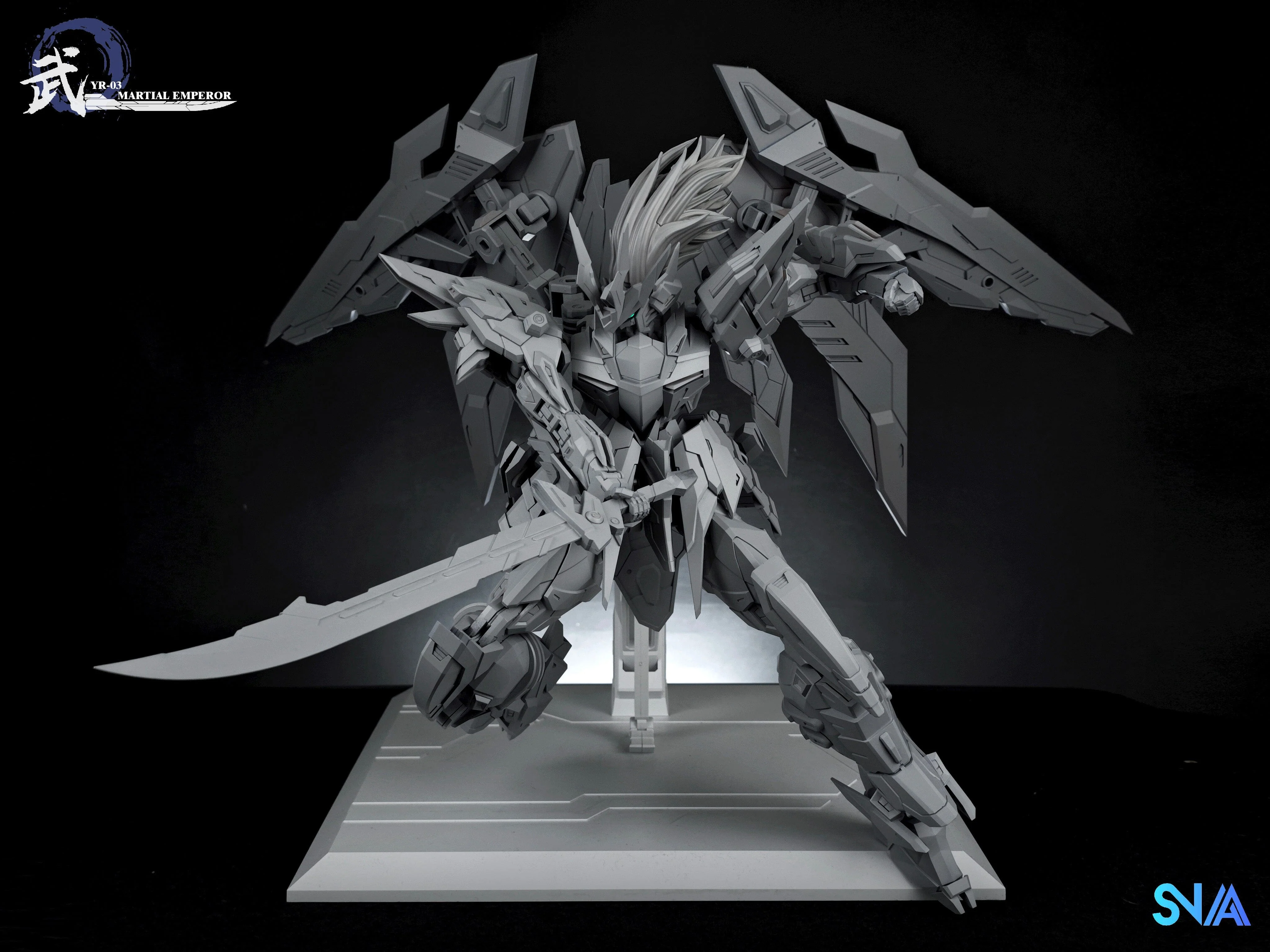 Emperor Series YR-03 Martial Emperor 1/100 Scale Model Kit - Image 11