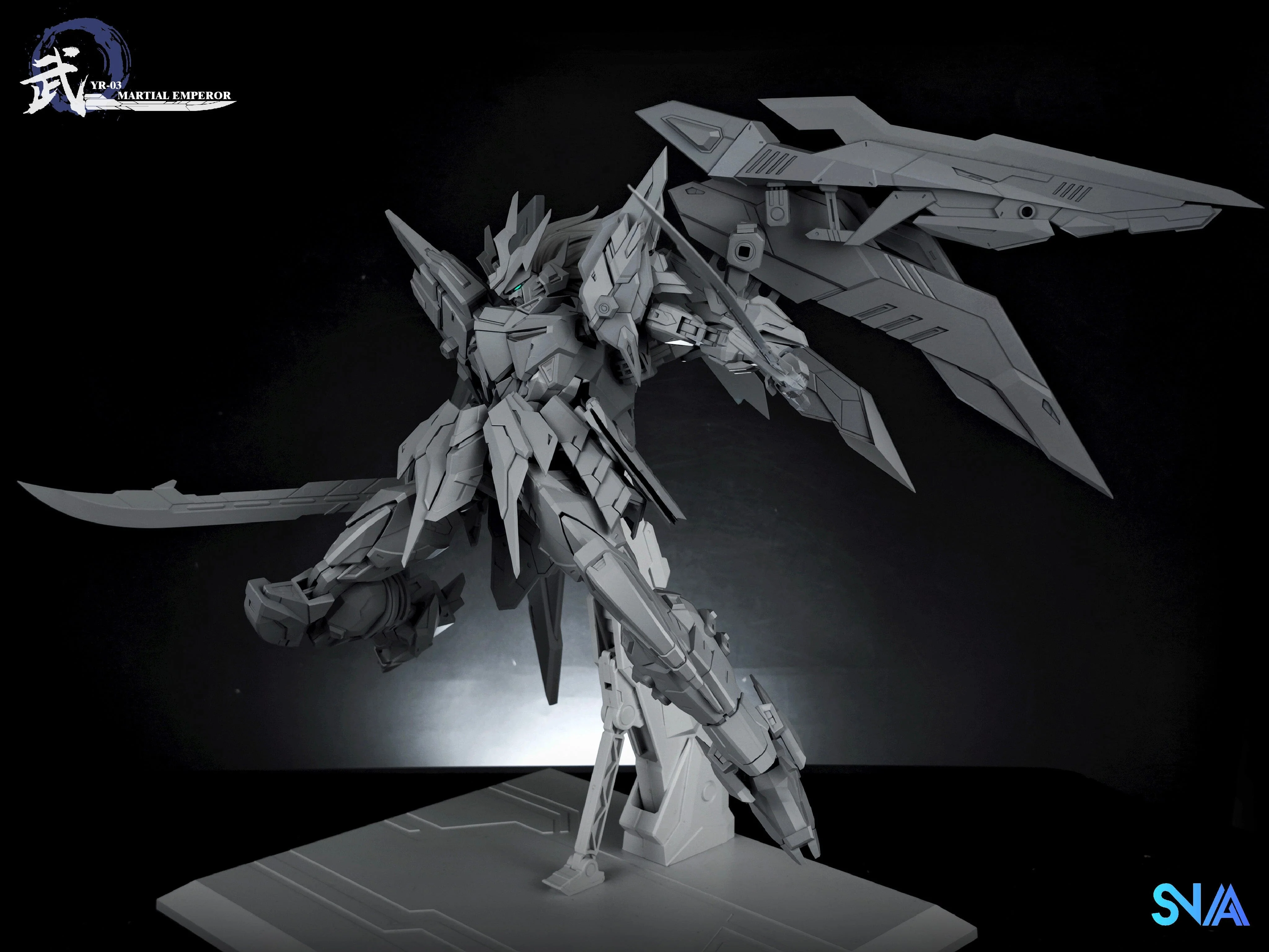 Emperor Series YR-03 Martial Emperor 1/100 Scale Model Kit - Image 12