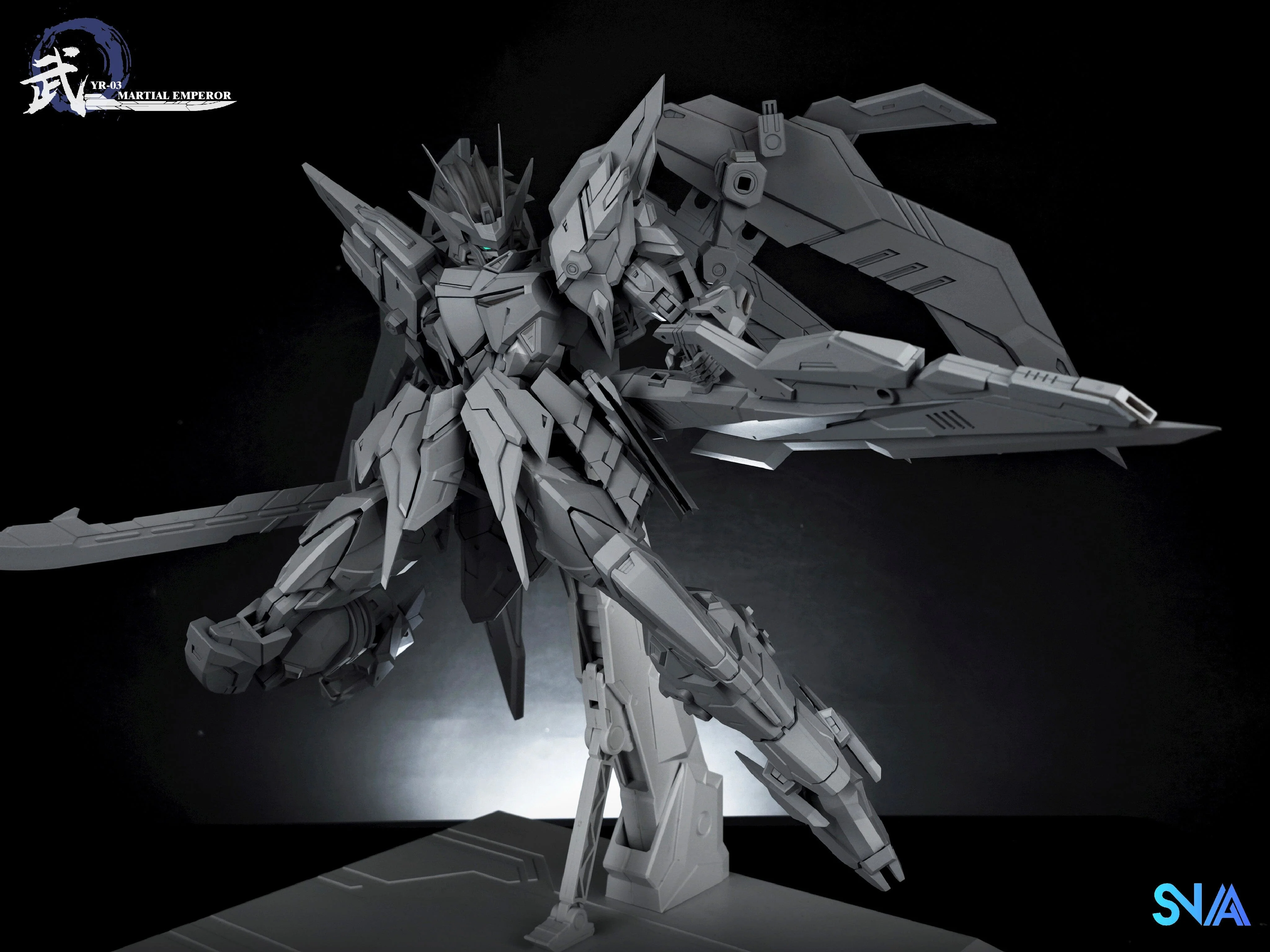 Emperor Series YR-03 Martial Emperor 1/100 Scale Model Kit - Image 13