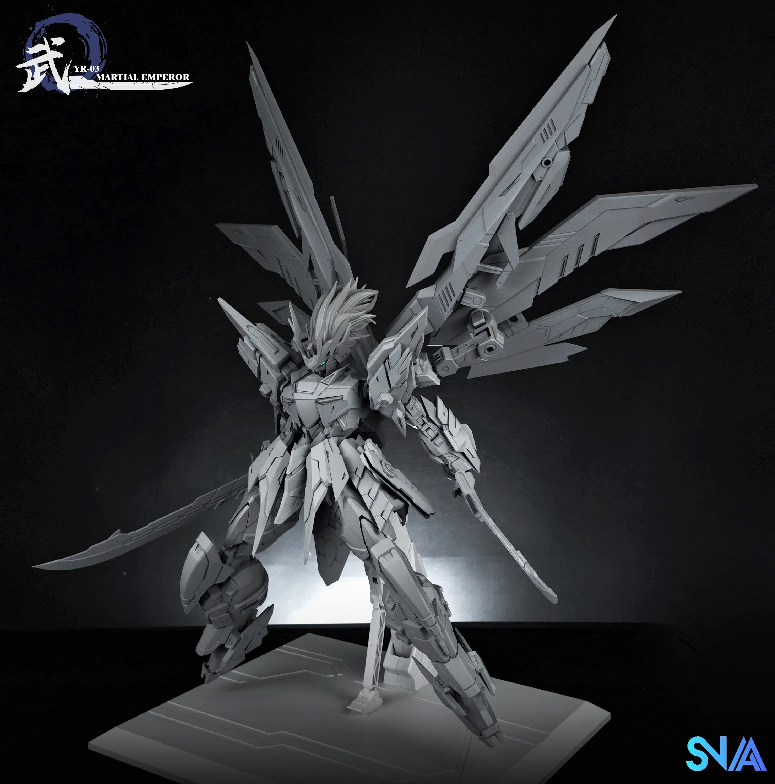 Emperor Series YR-03 Martial Emperor 1/100 Scale Model Kit - Image 16