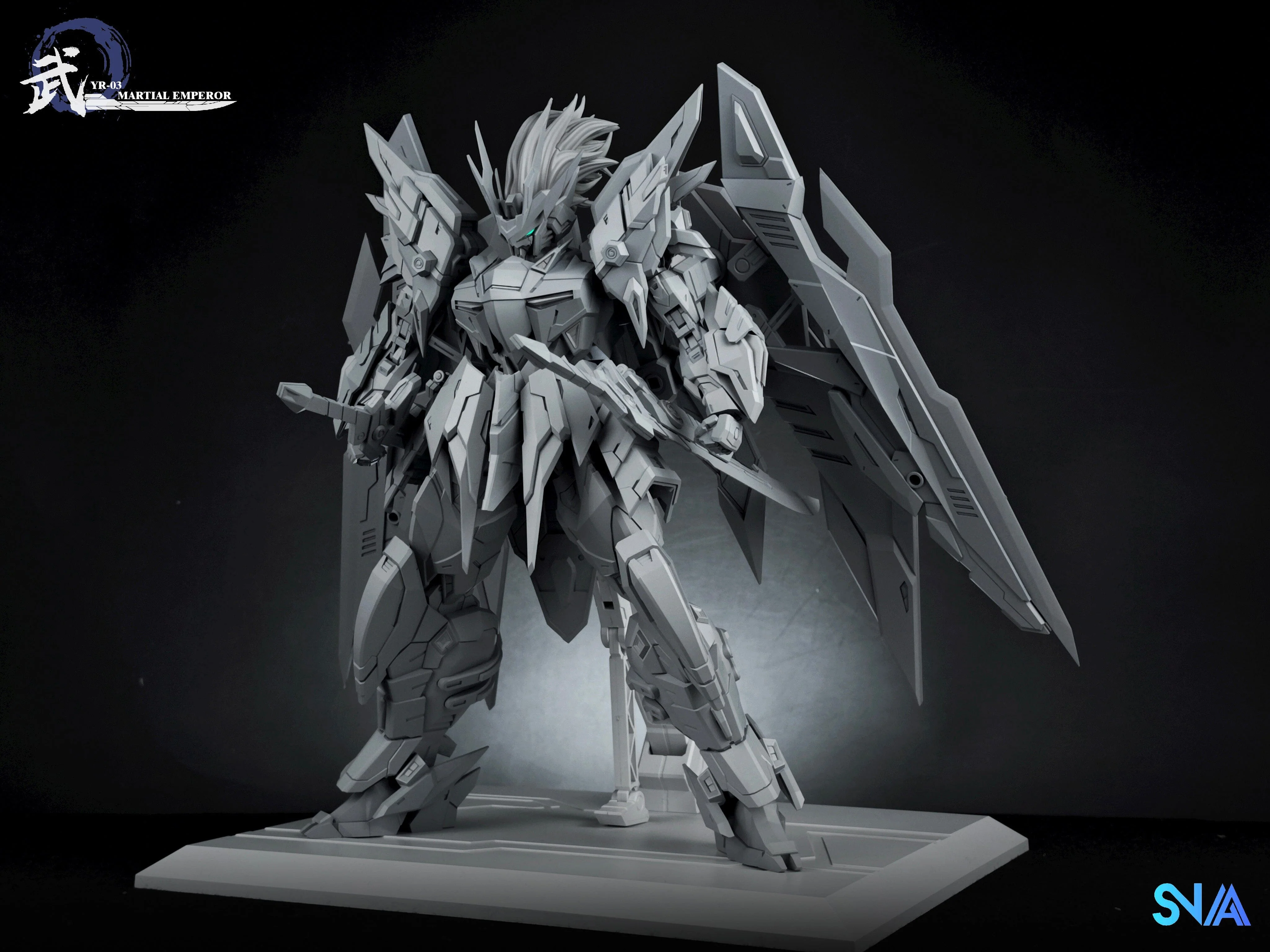 Emperor Series YR-03 Martial Emperor 1/100 Scale Model Kit - Image 5