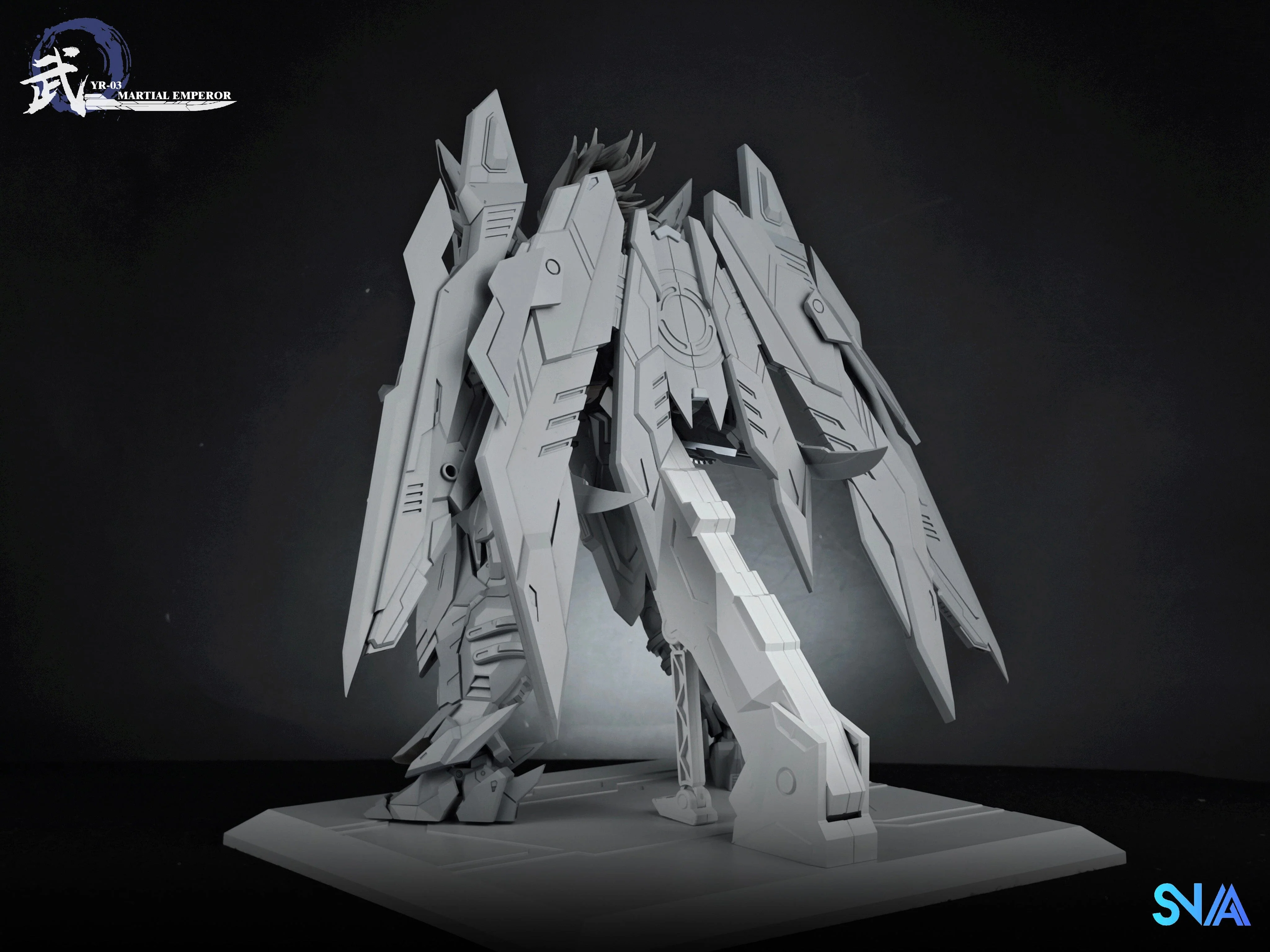 Emperor Series YR-03 Martial Emperor 1/100 Scale Model Kit - Image 6