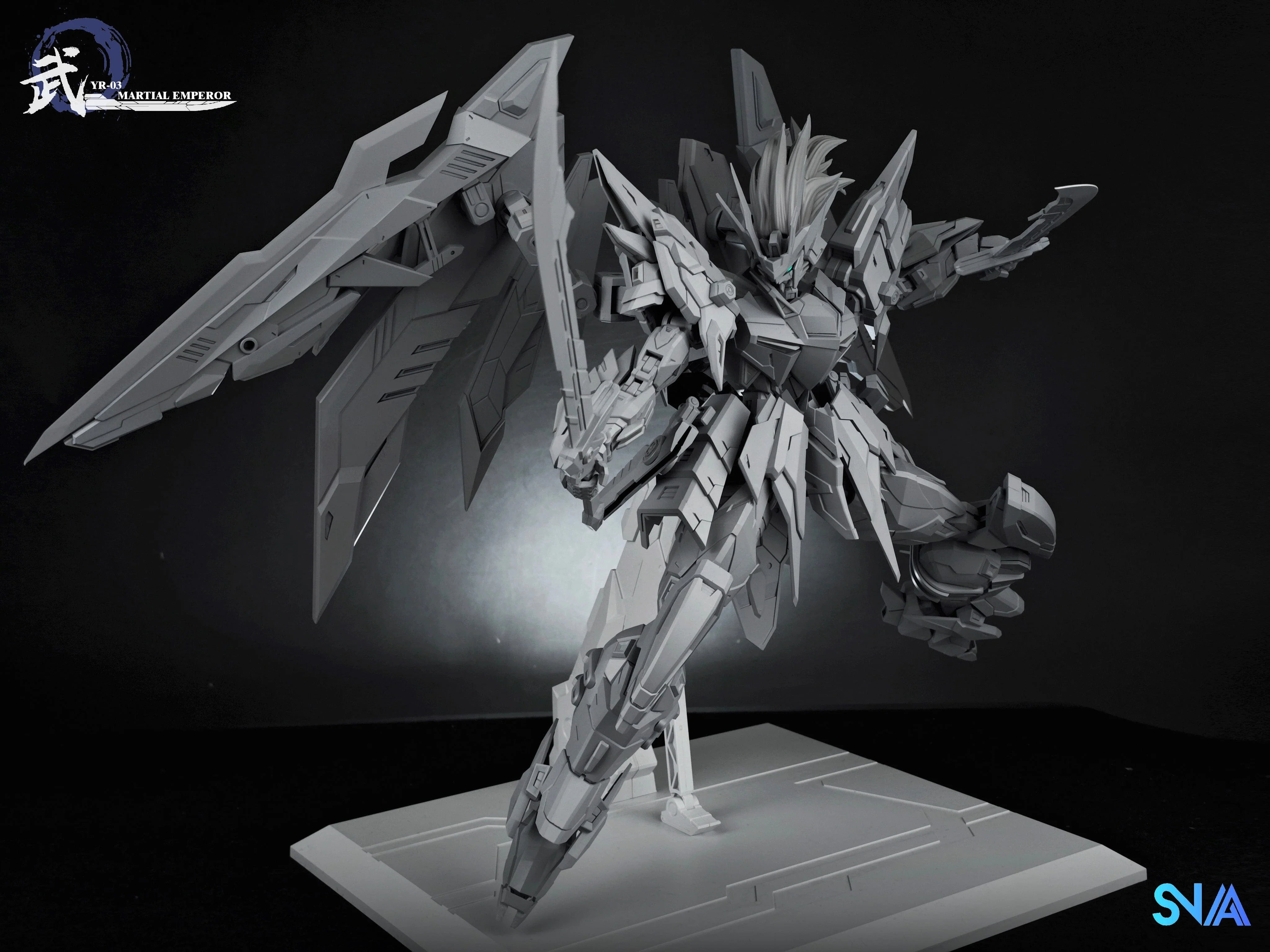 Emperor Series YR-03 Martial Emperor 1/100 Scale Model Kit - Image 8