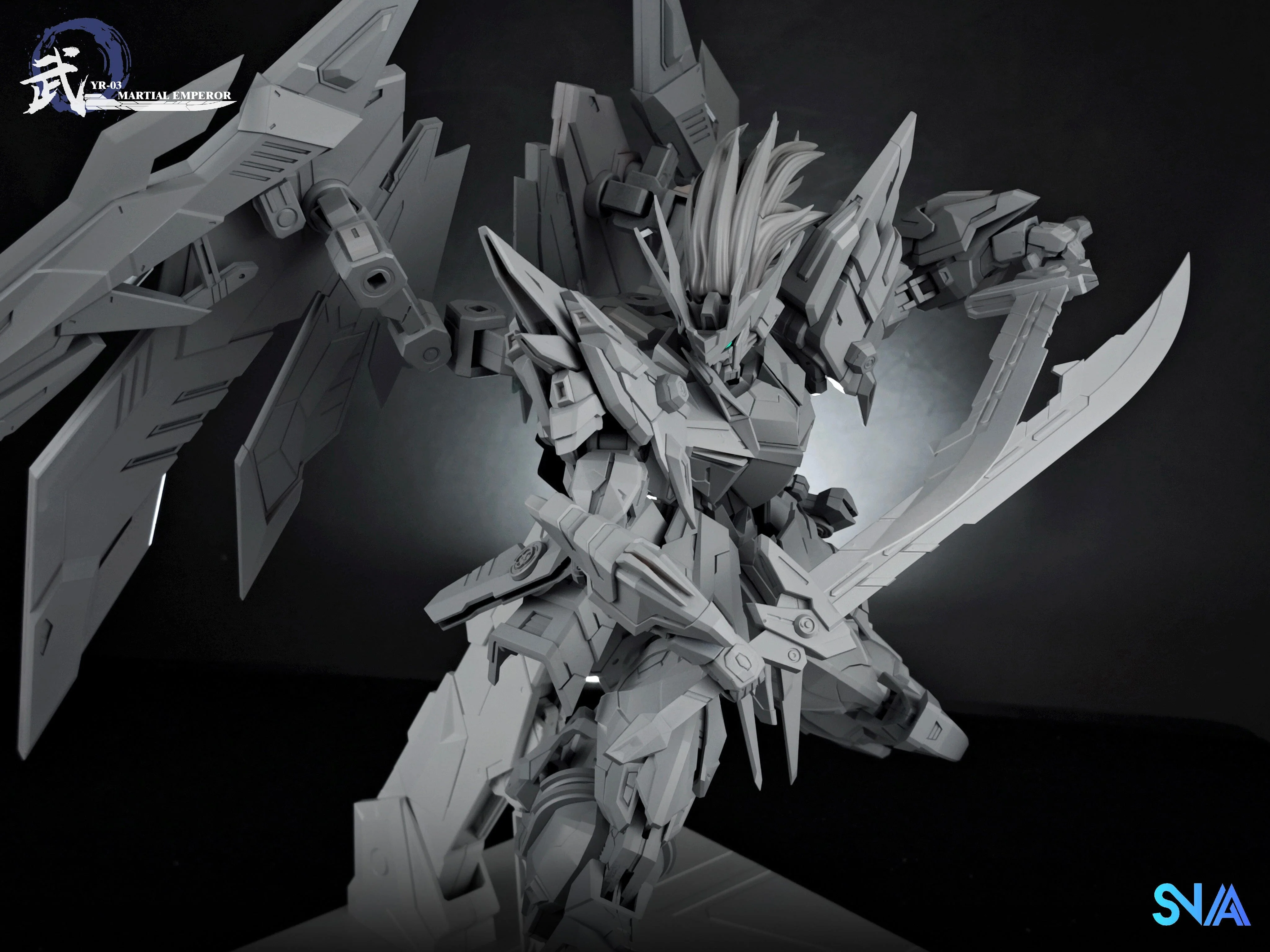 Emperor Series YR-03 Martial Emperor 1/100 Scale Model Kit - Image 9