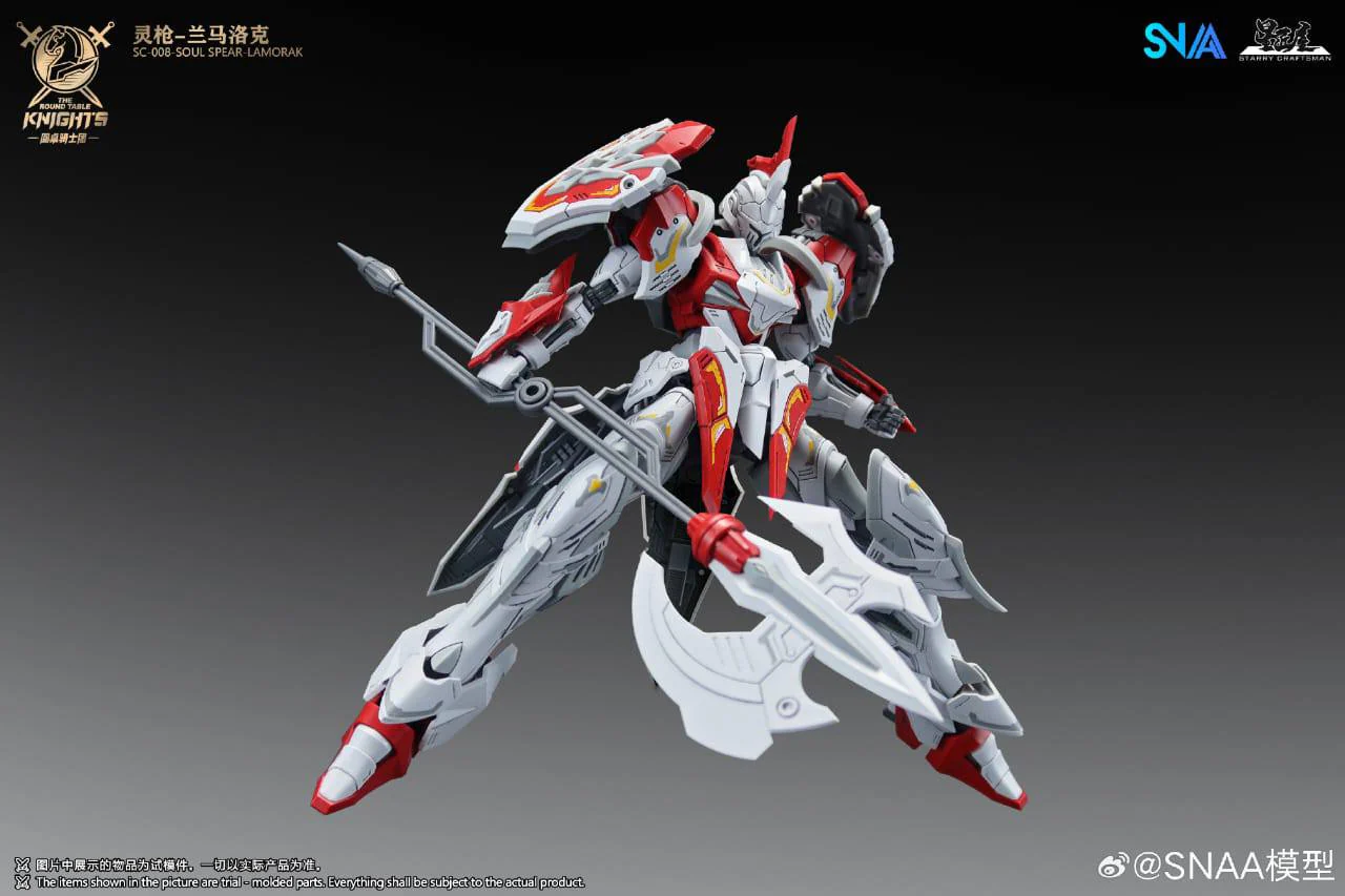 The Round Table Knights SC-008 Soul Spear Lamorak 1/144 Scale Model Kit - Image 10