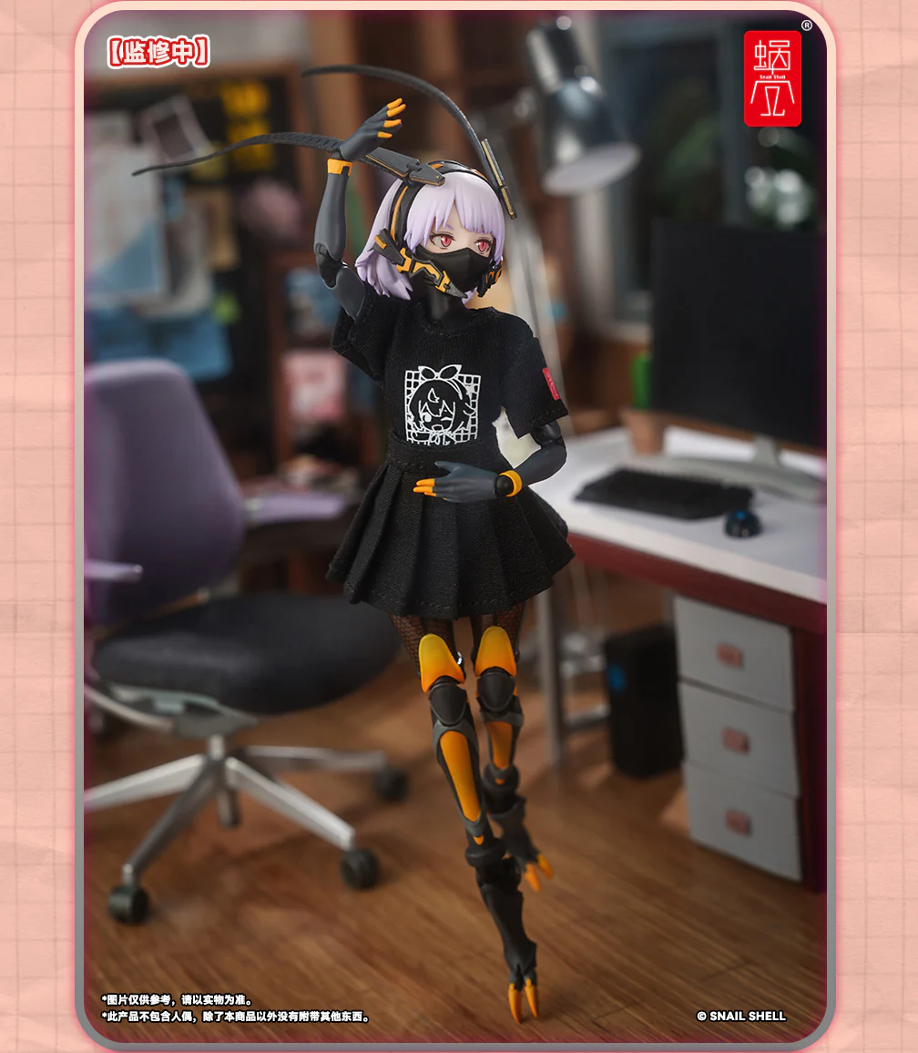 Snail Shell Employee Uniforms (Black) 1/12 Scale Accessory - Image 7