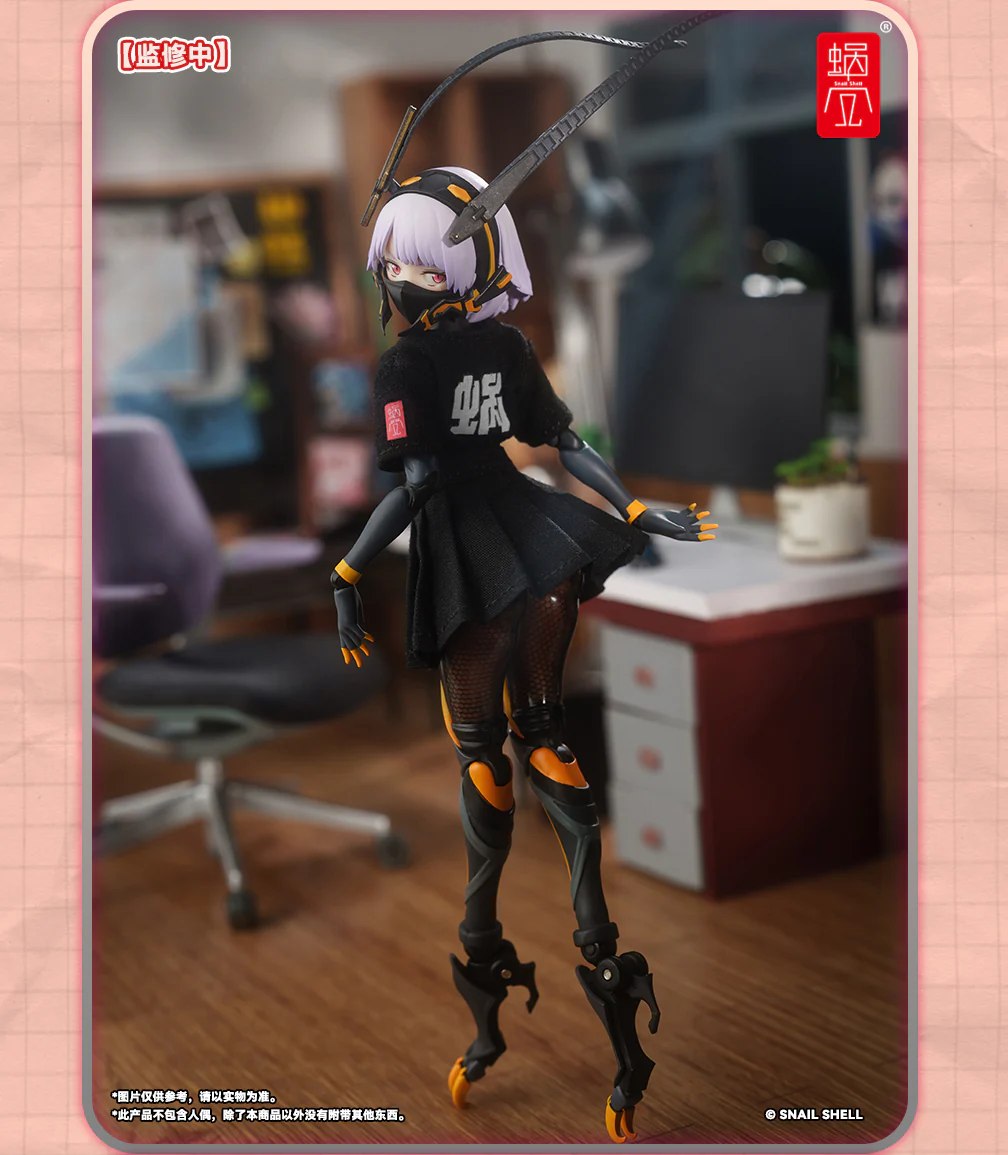 Snail Shell Employee Uniforms (Black) 1/12 Scale Accessory - Image 8
