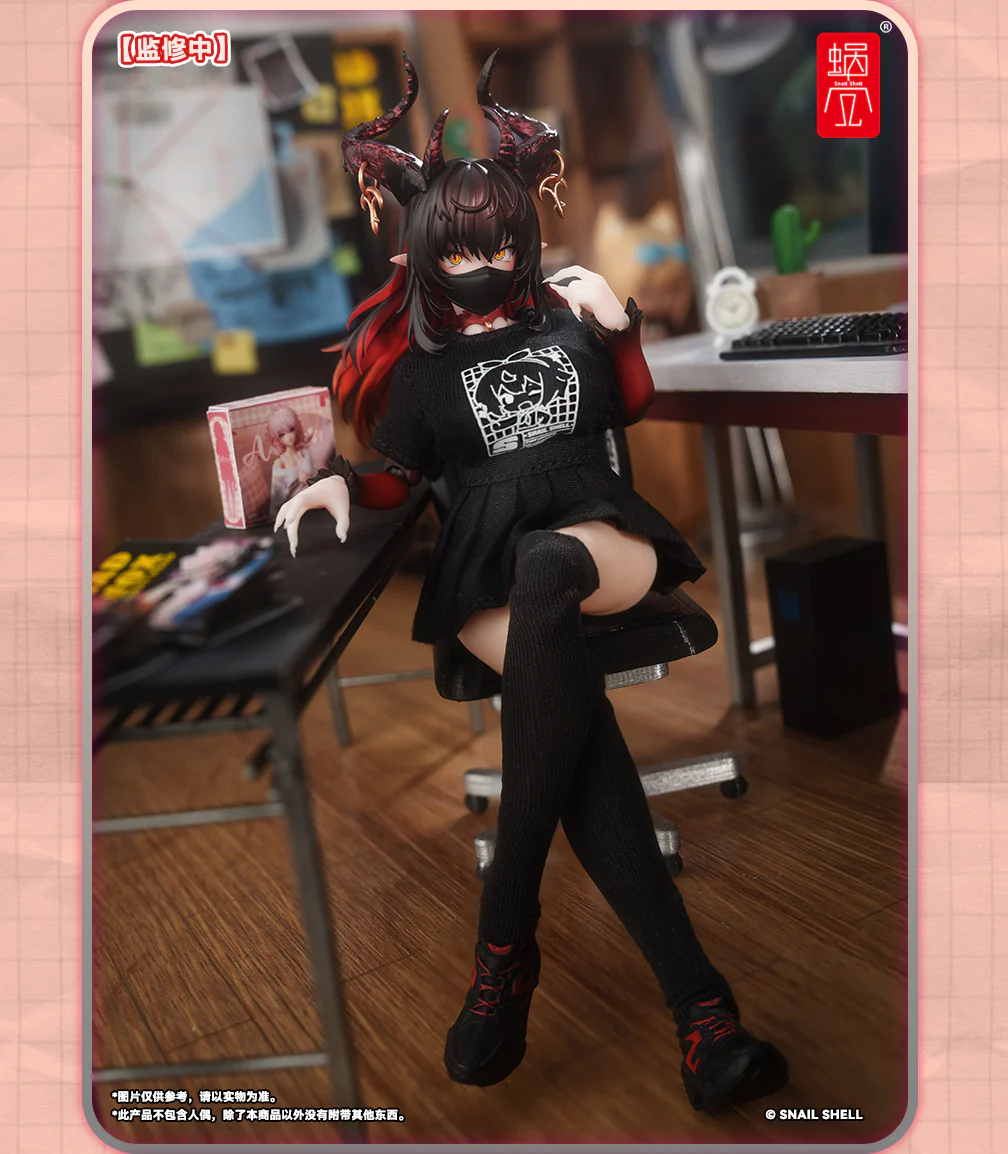 Snail Shell Employee Uniforms (Black) 1/12 Scale Accessory - Image 9