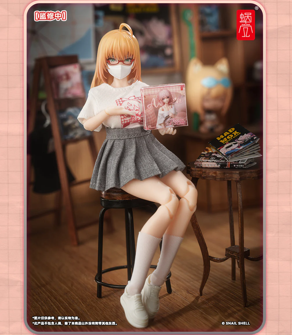 Snail Shell Employee Uniforms (White) 1/12 Scale Accessory - Image 4