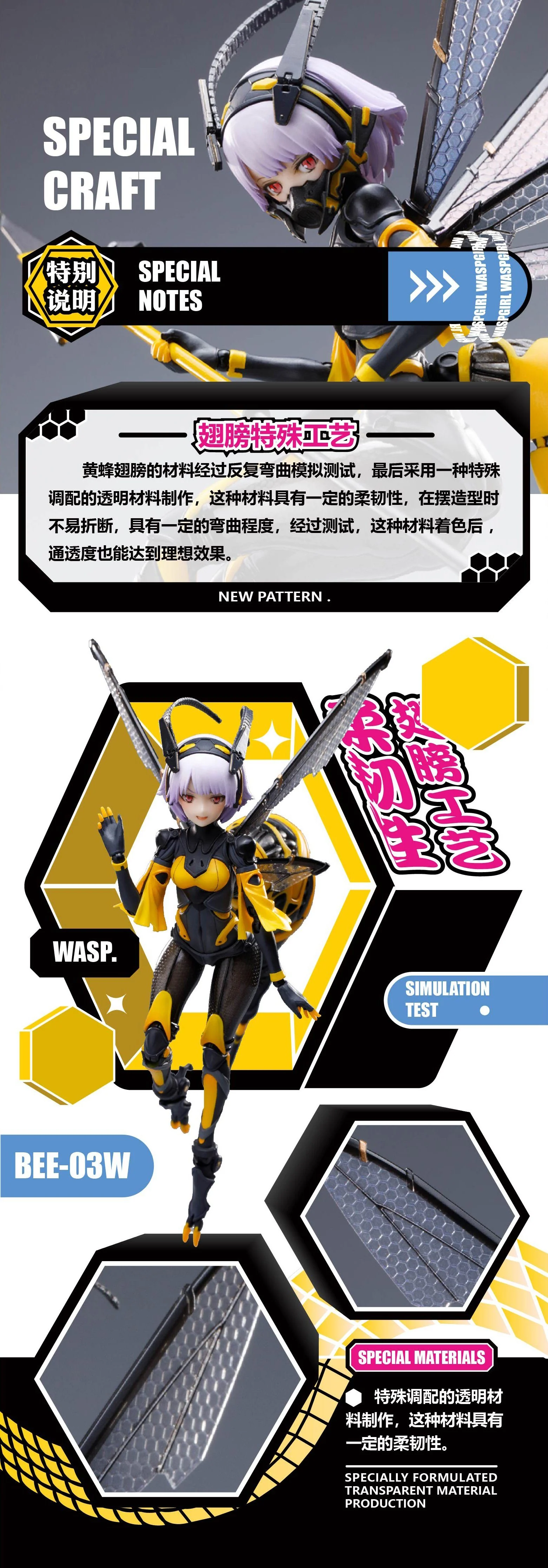 Snail Shell Wasp Girl (Bun-Chan) BEE-03W 1/12 Scale Figure - Image 26