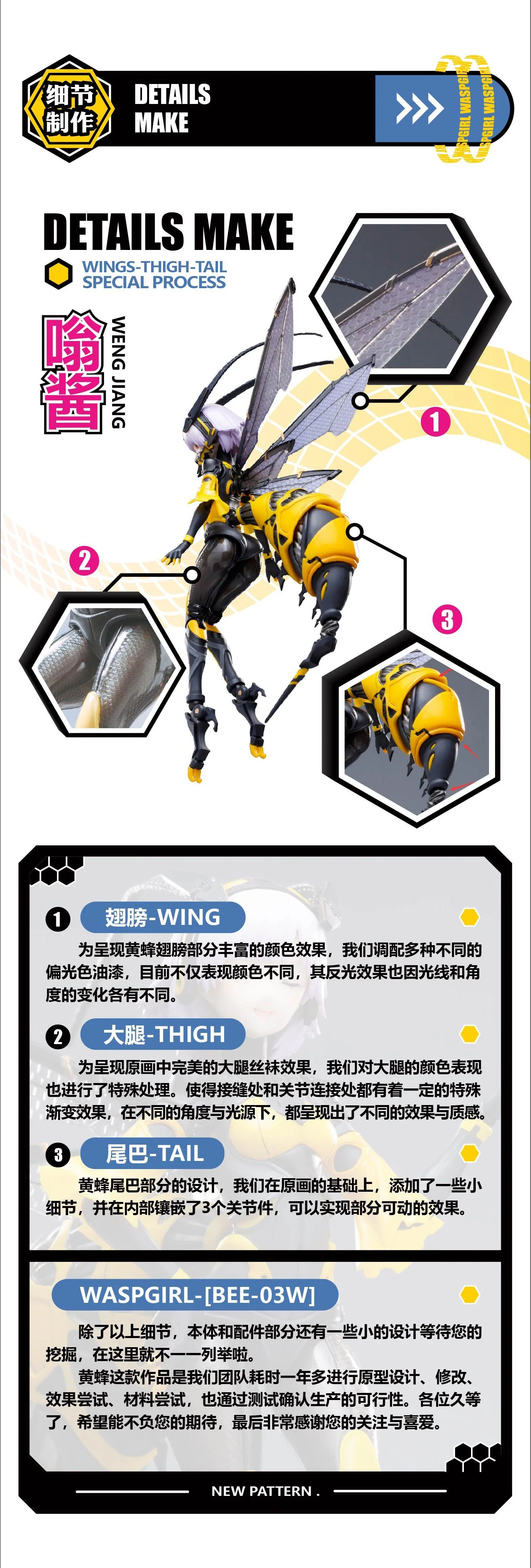 Snail Shell Wasp Girl (Bun-Chan) BEE-03W 1/12 Scale Figure - Image 30