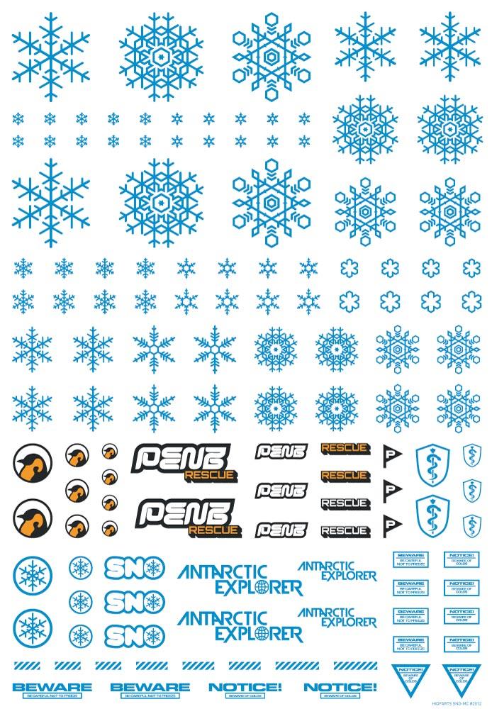 Snow Decal Blue(1pc) - Image 2