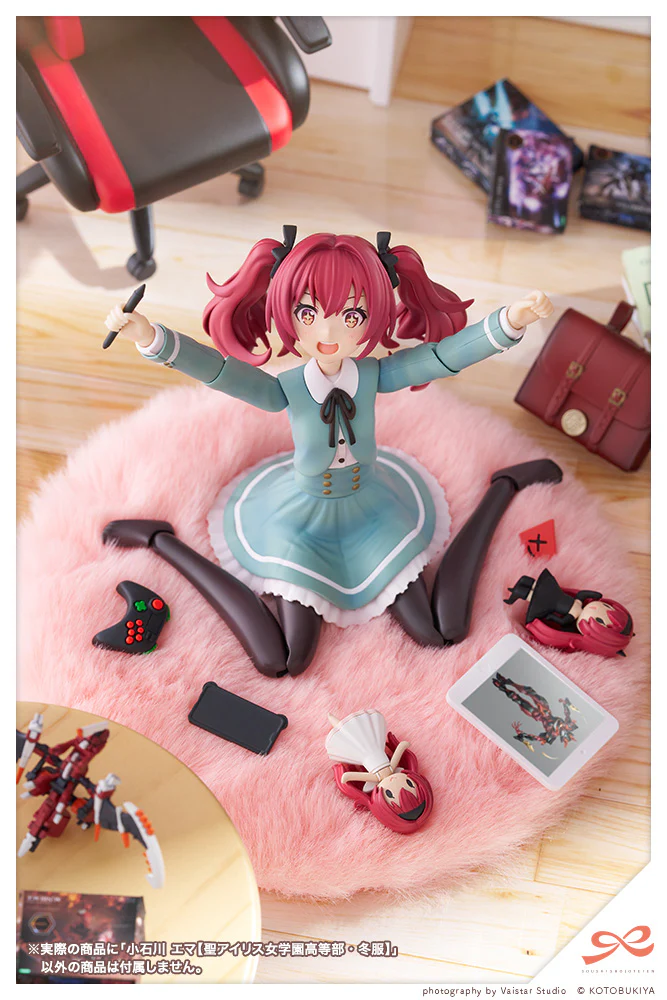 Sousai Shoujo Teien St. Iris Gakuen Girls' High School Winter Clothes Emma Koishikawa 1/10 Scale Model Kit - Image 2