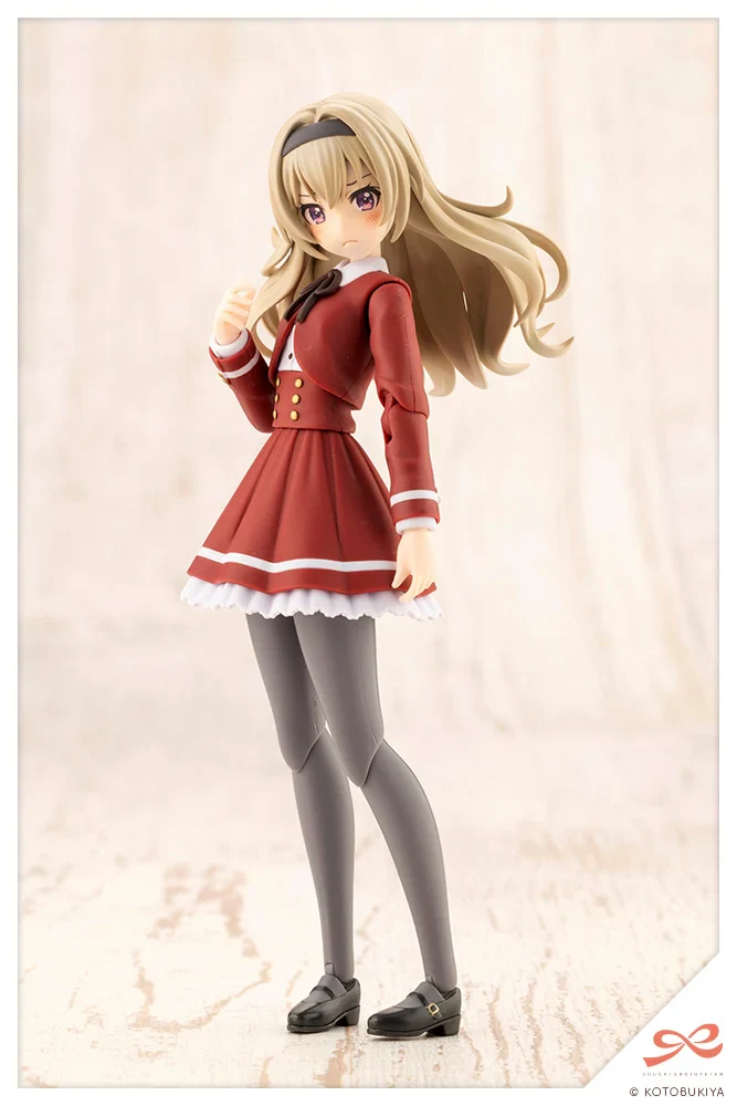 Sousai Shoujo Teien St. Iris Gakuen Girls' High School Winter Clothes Emma Koishikawa (Dreaming Style Imperial Rose Ver.) 1/10 Scale Model Kit - Image 6