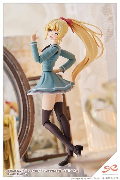 Sousai Shojo Teien St. Iris Girls' High School Winter Clothes Ritsuka Saeki 1/10 Scale Model Kit - Image 10