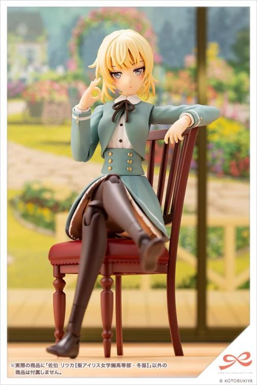 Sousai Shojo Teien St. Iris Girls' High School Winter Clothes Ritsuka Saeki 1/10 Scale Model Kit - Image 16