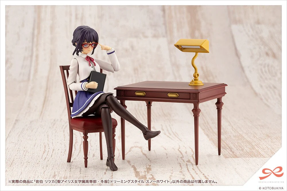 Sousai Shojo Teien St. Iris Girl's High School Winter Clothes Ritsuka Saeki (Dreaming Style Snow White Ver.) 1/10 Scale Model Kit - Image 13