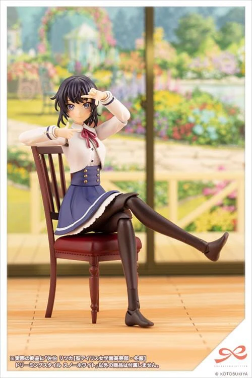 Sousai Shojo Teien St. Iris Girl's High School Winter Clothes Ritsuka Saeki (Dreaming Style Snow White Ver.) 1/10 Scale Model Kit - Image 16