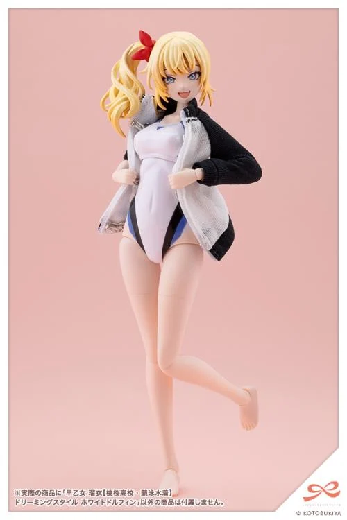Sousai Shoujo Teien Rui Saotome (Touou High School Competitive Swimsuit) (Dreaming Style White Dolphin) 1/10 Scale Model Kit - Image 10