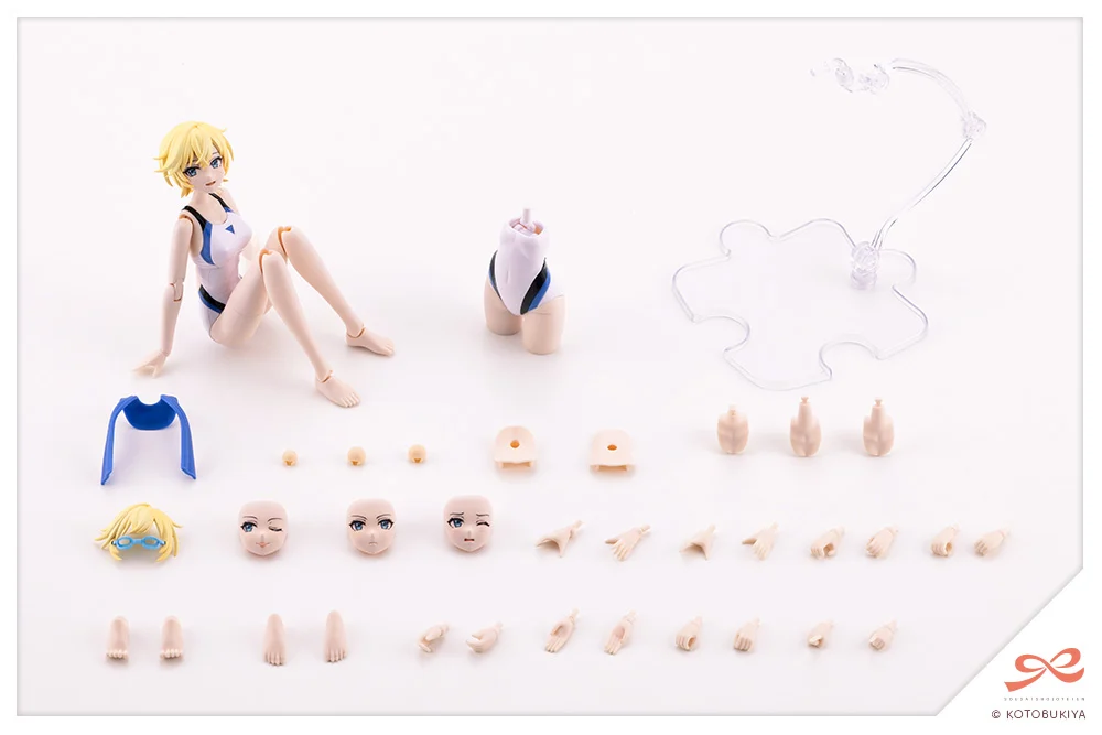 Sousai Shoujo Teien Rui Saotome (Touou High School Competitive Swimsuit) (Dreaming Style White Dolphin) 1/10 Scale Model Kit - Image 13