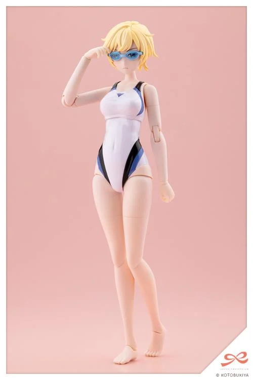 Sousai Shoujo Teien Rui Saotome (Touou High School Competitive Swimsuit) (Dreaming Style White Dolphin) 1/10 Scale Model Kit - Image 6