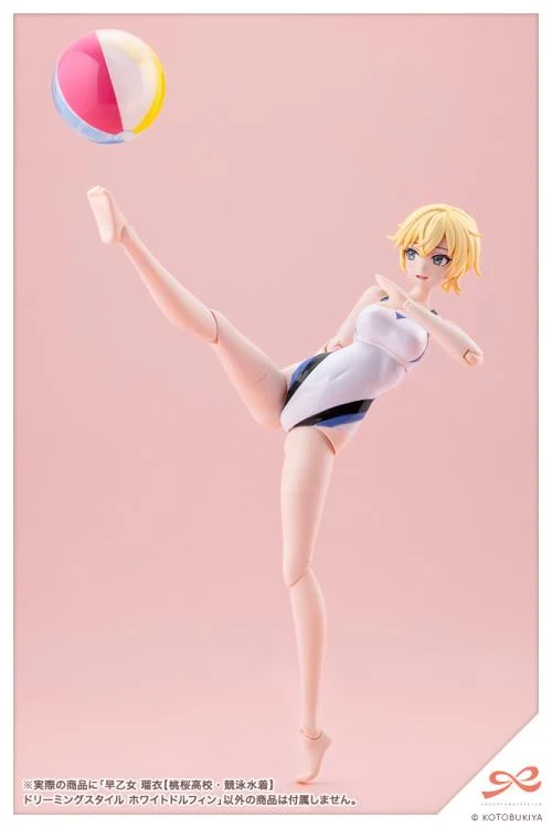Sousai Shoujo Teien Rui Saotome (Touou High School Competitive Swimsuit) (Dreaming Style White Dolphin) 1/10 Scale Model Kit - Image 8
