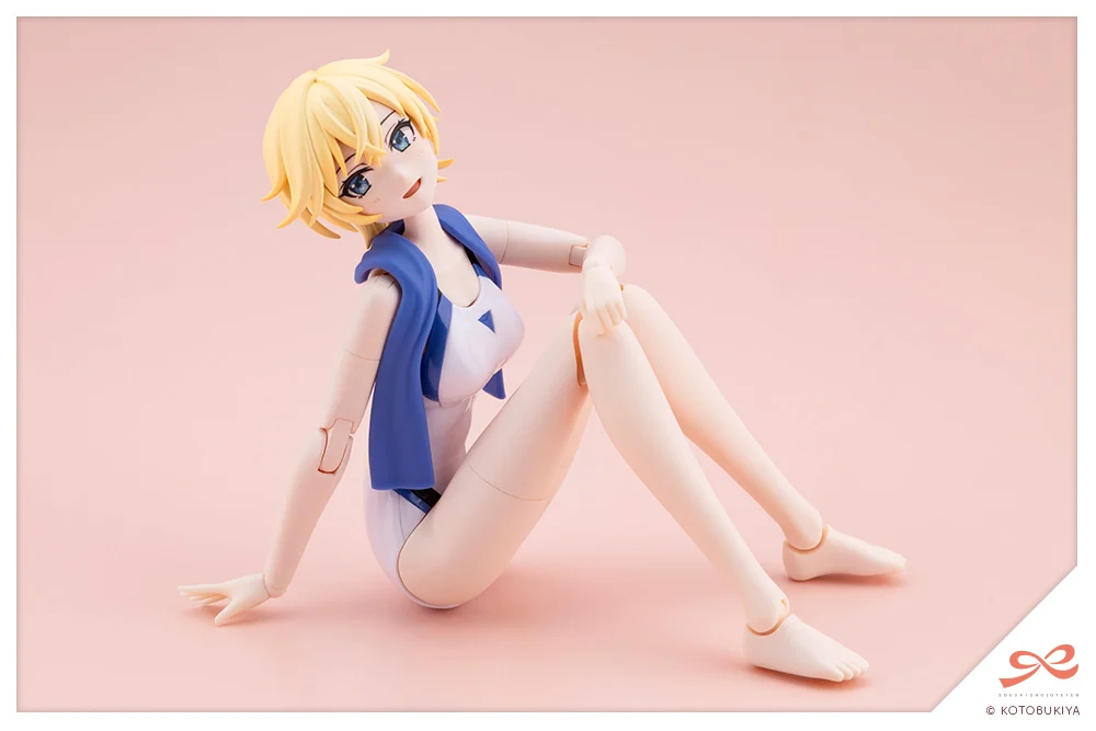 Sousai Shoujo Teien Rui Saotome (Touou High School Competitive Swimsuit) (Dreaming Style White Dolphin) 1/10 Scale Model Kit - Image 9