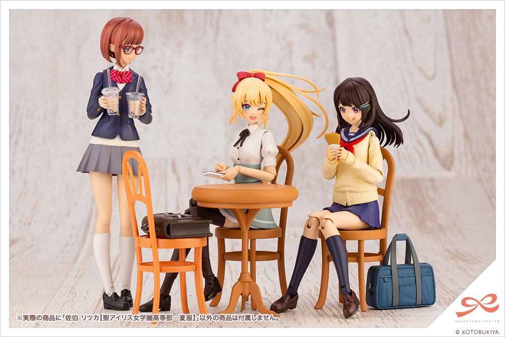 Sousai Shoujo Teien St. Iris Gakuen Girls' High School Summer Clothes Saeki Ritsuka 1/10 Scale Model Kit - Image 16