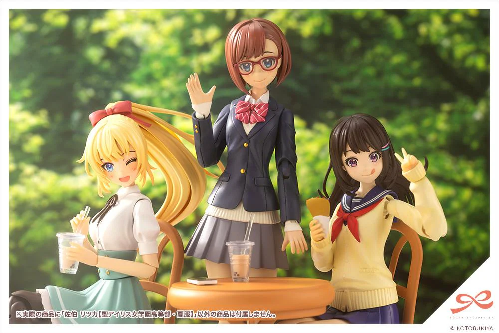 Sousai Shoujo Teien St. Iris Gakuen Girls' High School Summer Clothes Saeki Ritsuka 1/10 Scale Model Kit - Image 17
