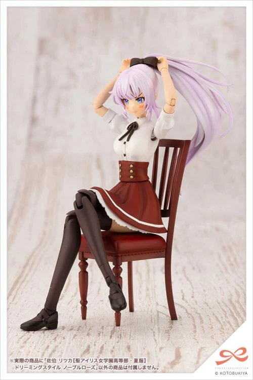 Sousai Shoujo Teien St. Iris Gakuen Girls' High School Summer Clothes Saeki Ritsuka (Dreaming Style Noble Rose Ver.) 1/10 Scale Model Kit - Image 7