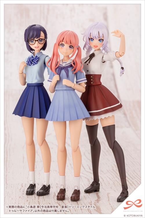 Sousai Shoujo Teien Touou High School Summer Clothes Koyomi Takanashi (Dreaming Style Ture Sapphire Ver.) 1/10 Scale Model Kit - Image 11