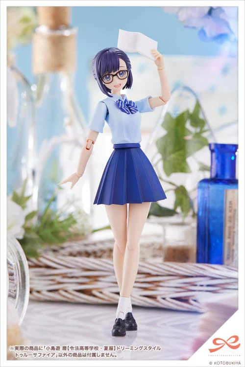 Sousai Shoujo Teien Touou High School Summer Clothes Koyomi Takanashi (Dreaming Style Ture Sapphire Ver.) 1/10 Scale Model Kit - Image 13