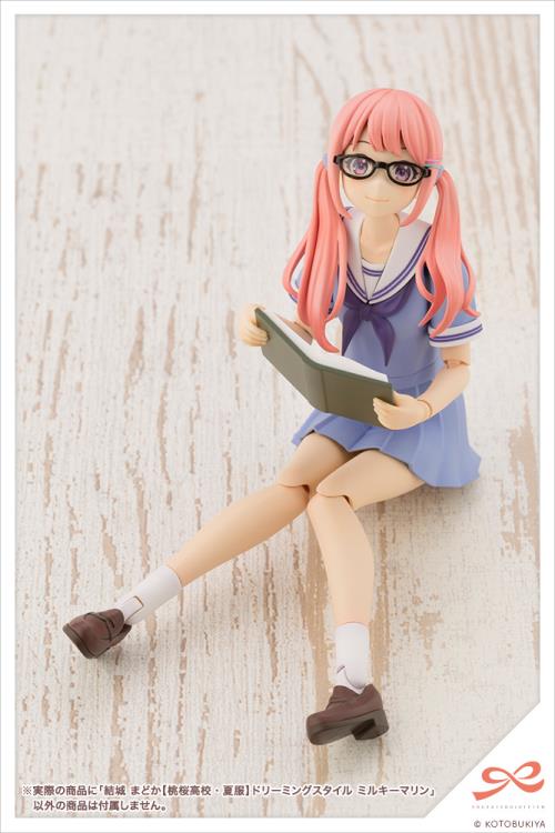 Sousai Shoujo Teien Touou High School Summer Clothes Madoka Yuki (Dreaming Style Milky Marine Ver.) 1/10 Scale Model Kit - Image 9