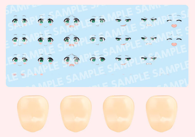 Sousai Shoujo Teien Vol. 4 Customized Face & Decal 1/10 Scale Set
