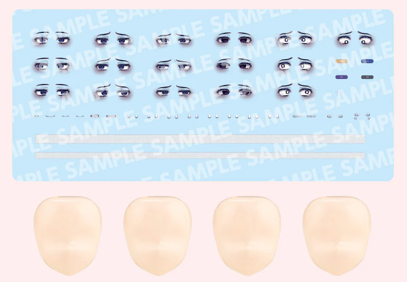 Sousai Shoujo Teien Vol. 6 Customized Face & Decal 1/10 Scale Set