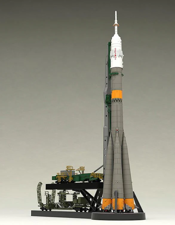 Soyuz Rocket & Transport Train MODEROID 1/150 Scale Model Kit (Reissue) - Image 7