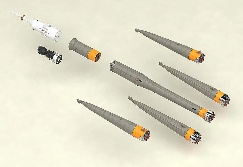 Soyuz Rocket & Transport Train MODEROID 1/150 Scale Model Kit (Reissue) - Image 9