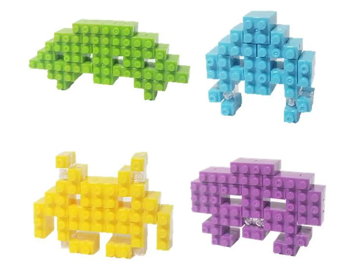 Space Invaders Nanoblock Character Collection Series Invaders Set