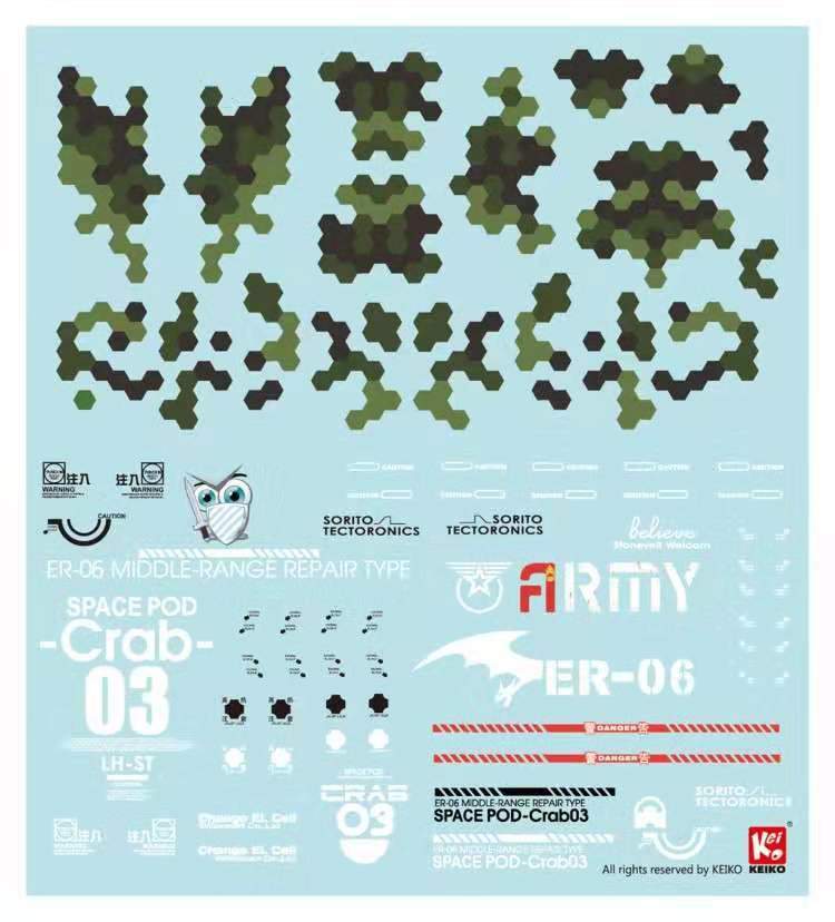 Space POD CRAB03 ER06 Green Space Construction/Industrial Mobile Model kit - Image 10