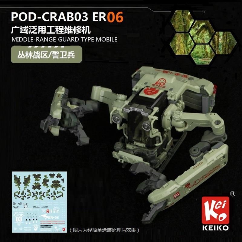 Space POD CRAB03 ER06 Green Space Construction/Industrial Mobile Model kit - Image 11