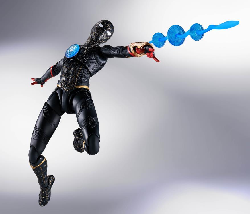Spider-Man No Way Home S.H.Figuarts Spider-Man (Black & Gold Suit) - Image 4