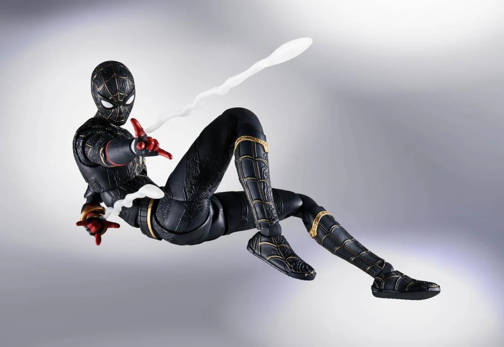 Spider-Man No Way Home S.H.Figuarts Spider-Man (Black & Gold Suit) - Image 5