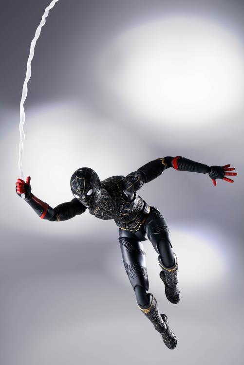 Spider-Man No Way Home S.H.Figuarts Spider-Man (Black & Gold Suit) - Image 7