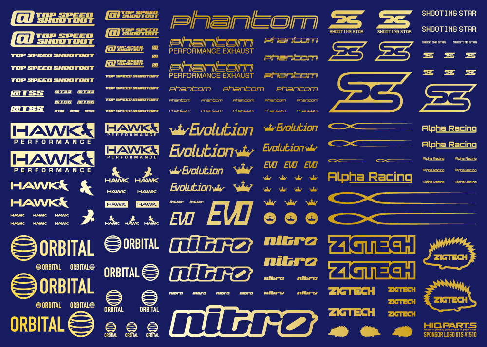 Sponsor Logo Decal 01S Gold (1pc) - Image 3
