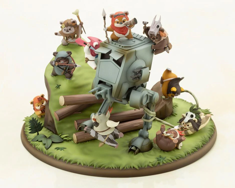 Star Wars ArtFX Artist Series Battle of Endor The Little Rebels Statue - Image 10