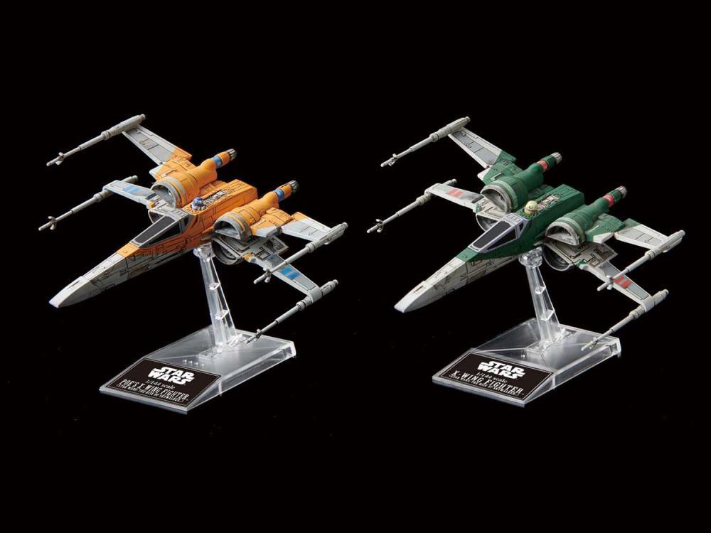 Star Wars Poe's X-Wing & X-Wing Fighter (The Rise of Skywalker) 1/144 Scale Model Kit Set - Image 3
