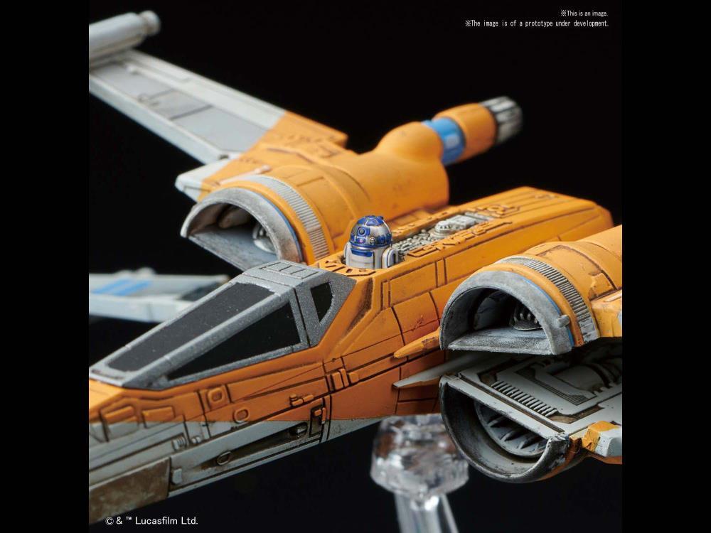 Star Wars Poe's X-Wing & X-Wing Fighter (The Rise of Skywalker) 1/144 Scale Model Kit Set - Image 5