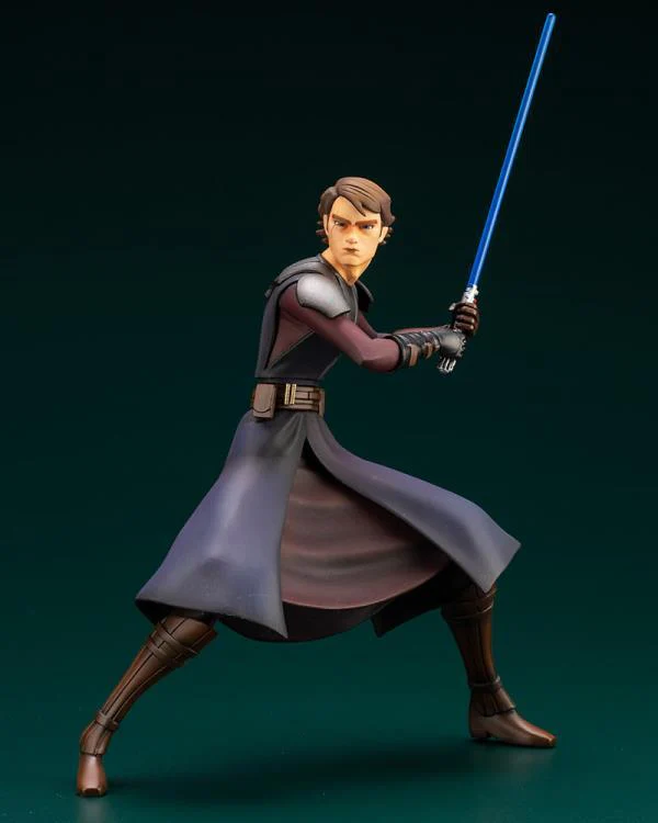 Star Wars: The Clone Wars ArtFX+ Anakin Skywalker Statue (With Ahsoka Tano Piece) - Image 2