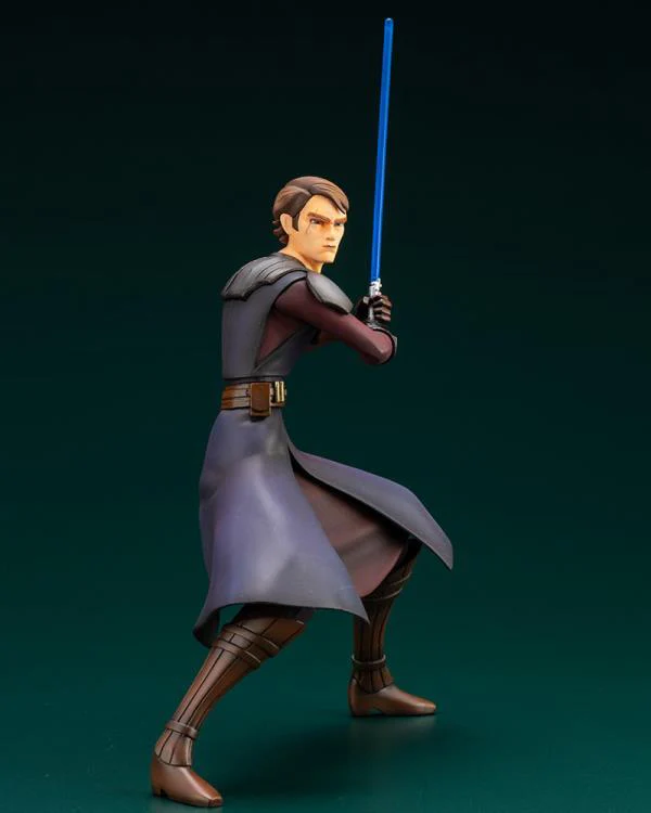 Star Wars: The Clone Wars ArtFX+ Anakin Skywalker Statue (With Ahsoka Tano Piece) - Image 9